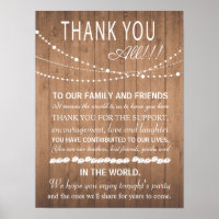 Gracias por la señal del boda o la tarjeta - luces