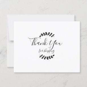 Gracias por la tarjeta de descuento de compras