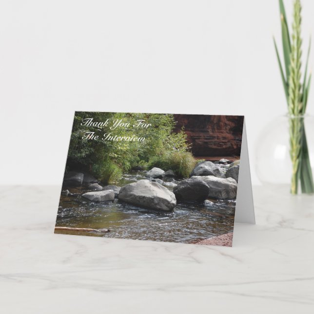 Gracias por la tarjeta de la entrevista (Anverso)