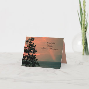 Gracias Por La Tarjeta De Nota De Donación, Rayo