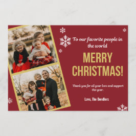 Gracias por la tarjeta de soporte para Navidades m