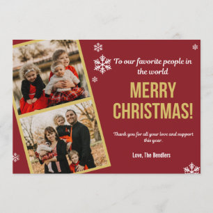 Gracias por la tarjeta de soporte para Navidades m