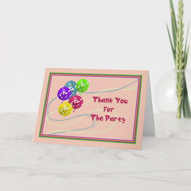 Gracias por la tarjeta Fiesta (Anverso)