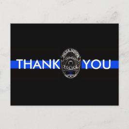 GRACIAS POR LA TARJETA POSTAL DE LA POLICÍA