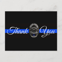 GRACIAS POR LA TARJETA POSTAL DE LA POLICÍA