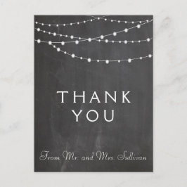 Gracias por las luces de cadena de postal en la pi