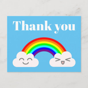 Gracias por las nubes y la postal arcoiris