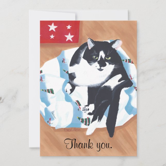 Gracias por las tarjetas de Navidades presentes en (Anverso)