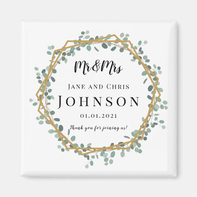 Gracias por los elegantes imanes de la vegetación  (Frente)