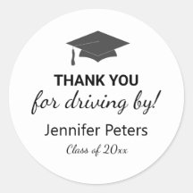 Gracias por manejar de Pegatinas de graduación