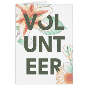 gracias por ofrecer flores como voluntario