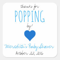 ¡Gracias por pasarse! Pegatinas Baby Shower Favor