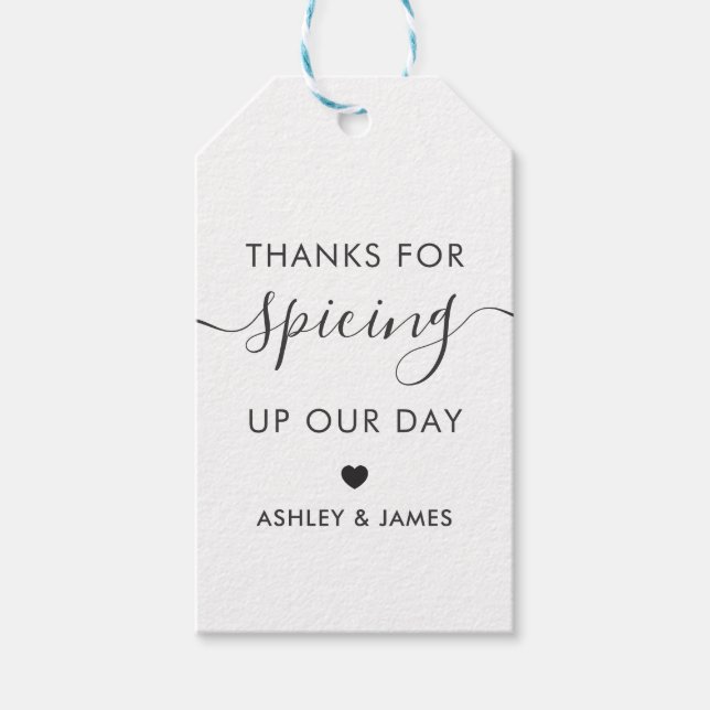 Gracias por recoger nuestra etiqueta de Boda de dí (Anverso)