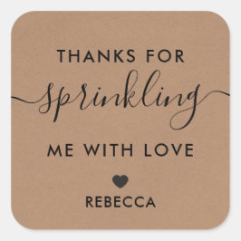 Gracias por rociarme con etiqueta de regalo de amo