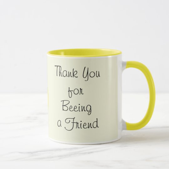 Gracias por ser (beeing) una taza del amigo