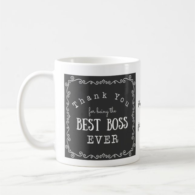 gracias por ser la mejor taza del jefe nunca (Izquierda)