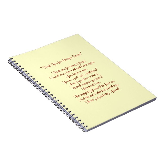 Gracias por ser mi amigo - cuaderno (Lado Derecho)