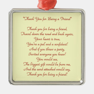 Gracias por ser mi amigo - ornamento