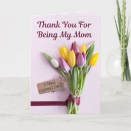 Gracias por ser mi madre - tarjeta del día de la m