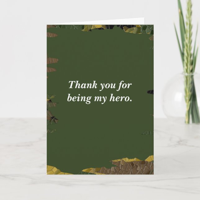 Gracias por ser mi tarjeta de héroe (Anverso)