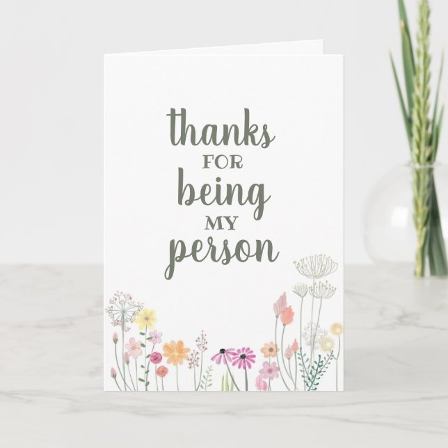 Gracias por ser mi tarjeta personal (Anverso)
