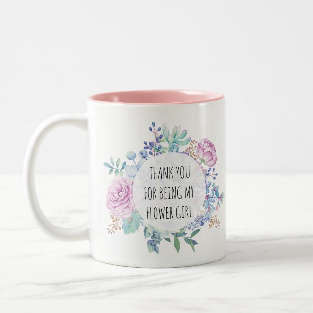 gracias por ser mi taza floral del florista (Izquierda)