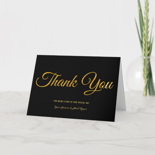 Gracias por ser parte de la tarjeta boda especial  (Anverso)