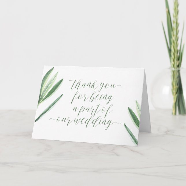 Gracias por ser parte de nuestra tarjeta de Boda (Anverso)