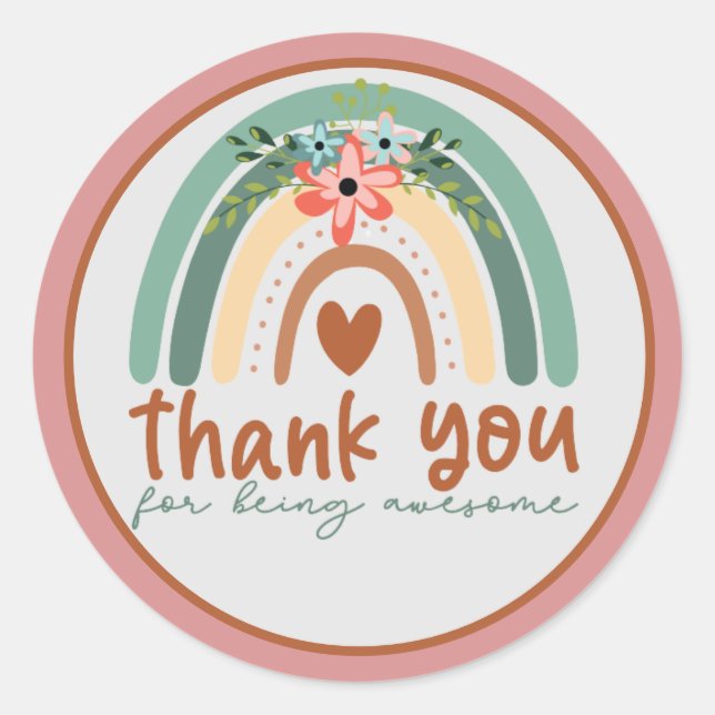 Gracias por ser Pegatinas increíbles (Anverso)