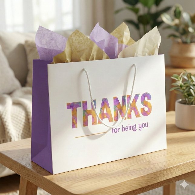Gracias Por Ser Tu Bolsa De Regalo (Show your gratitude with this, "Thanks for being you" gift bag! )