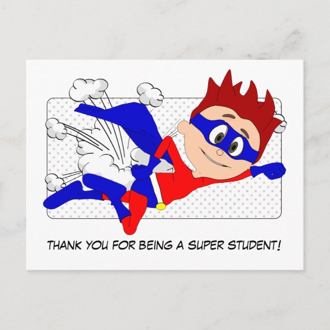 Gracias por ser una postal de superestudiante (Anverso)