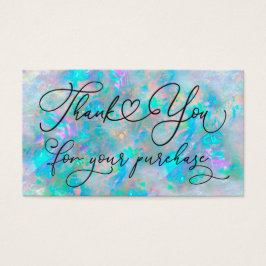 gracias por su compra blue opal