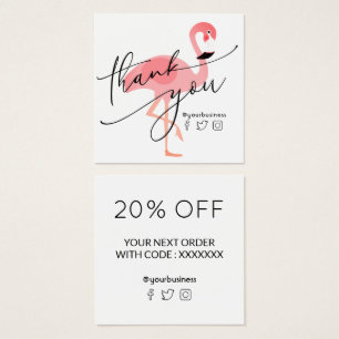 gracias por su compra flamingo rosa