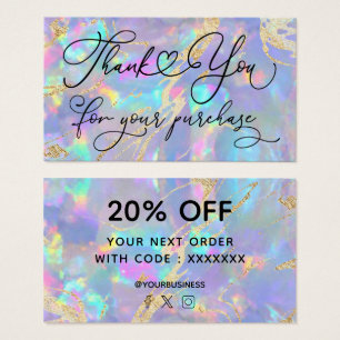 gracias por su compra opalo morado