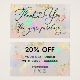 gracias por su compra white opal