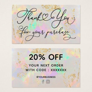 gracias por su compra white opal