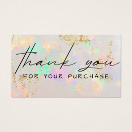 gracias por su compra white opal