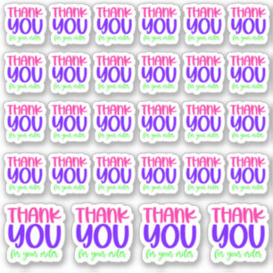 Gracias Por Su Pedido - Pegatina Vinyl