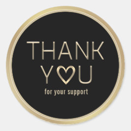 Gracias por su Pegatina de redondeo clásico de sop