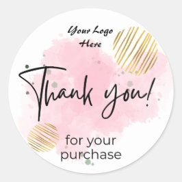 Gracias Por Su Pegatina De Ronda Clásica De Compra