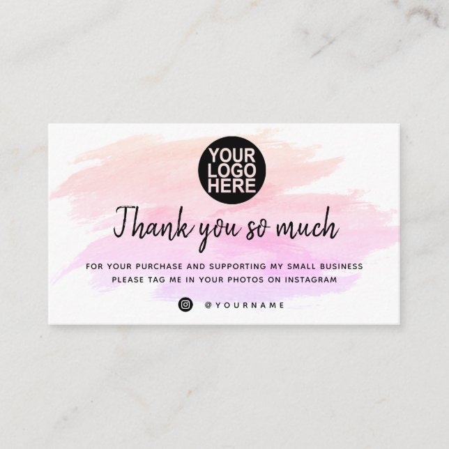 Gracias Por Su Plantilla De Tarjetas De Pedido Bus (Anverso)