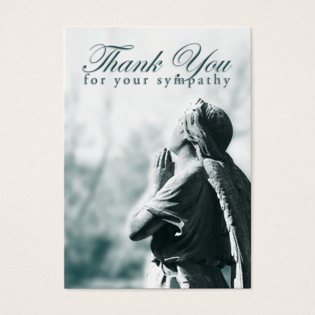 gracias por su simpatía (ángel de rezar) (Frente)