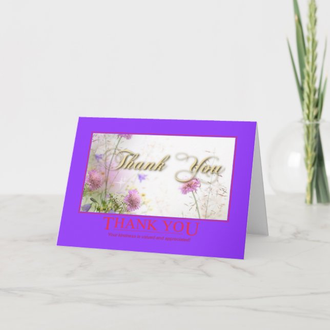 Gracias Por Su Tarjeta De Amabilidad (Anverso)