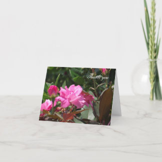 Gracias por su tarjeta de nota de la amabilidad