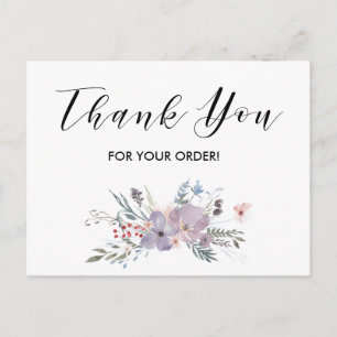 Gracias por su tarjeta de orden