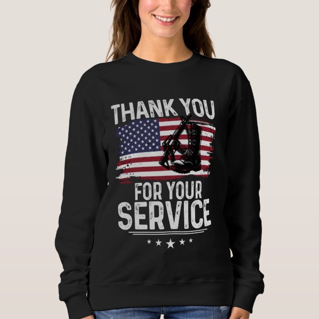Gracias Por Sus Barcos Militares De Camisa De Serv (Anverso)