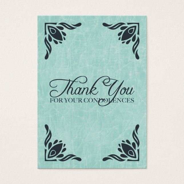 gracias por sus condolencias (Frente)