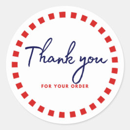 Gracias por sus etiquetas de negocio redondas de p