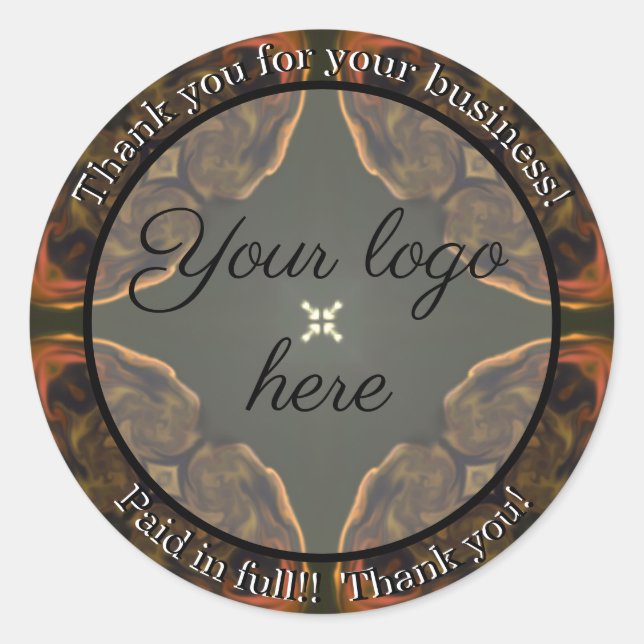 Gracias por sus pegatinas de negocios (Anverso)