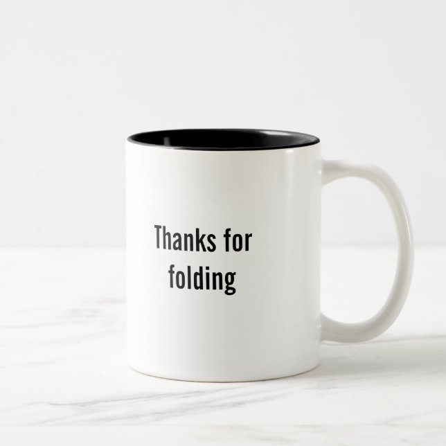 "Gracias por" taza de café plegable (Derecha)